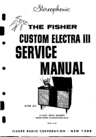 Fisher CUSTOM-ELECTRA-420 - Service Manual-2 